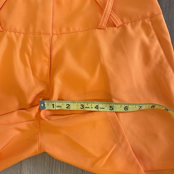 Adidas Orange Climalite shorts. Size 4.  NWOT - Picture 5 of 10